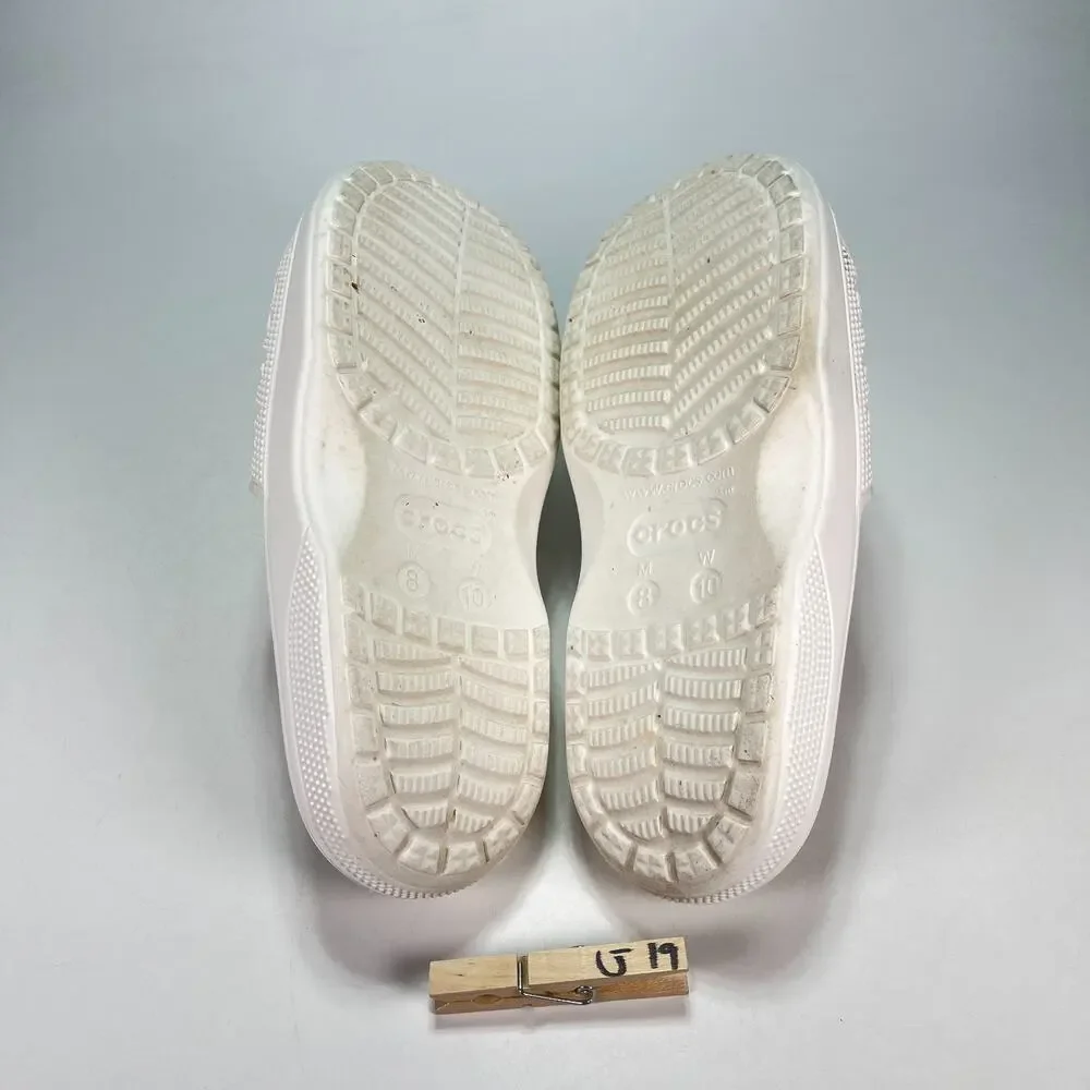Crocs Baya II Slides Lightweight Comfort Sandals 208215 Men’s Size 8 White